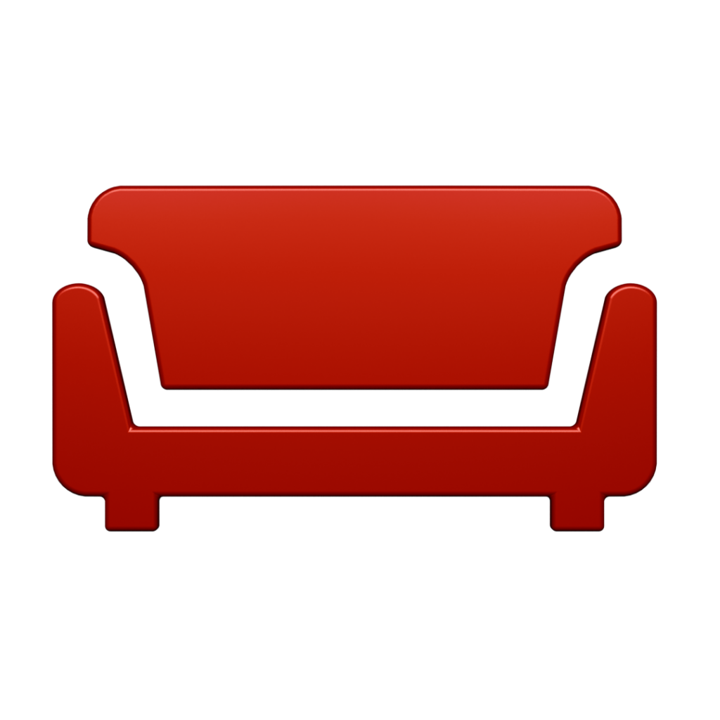 3D Icon Rote Couch